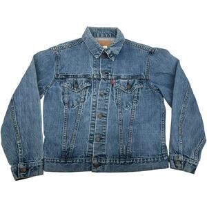 VTG 70s Mens Levi's Type 3 III Blue Denim Trucker Jean Jacket WPL 423 70505-0217